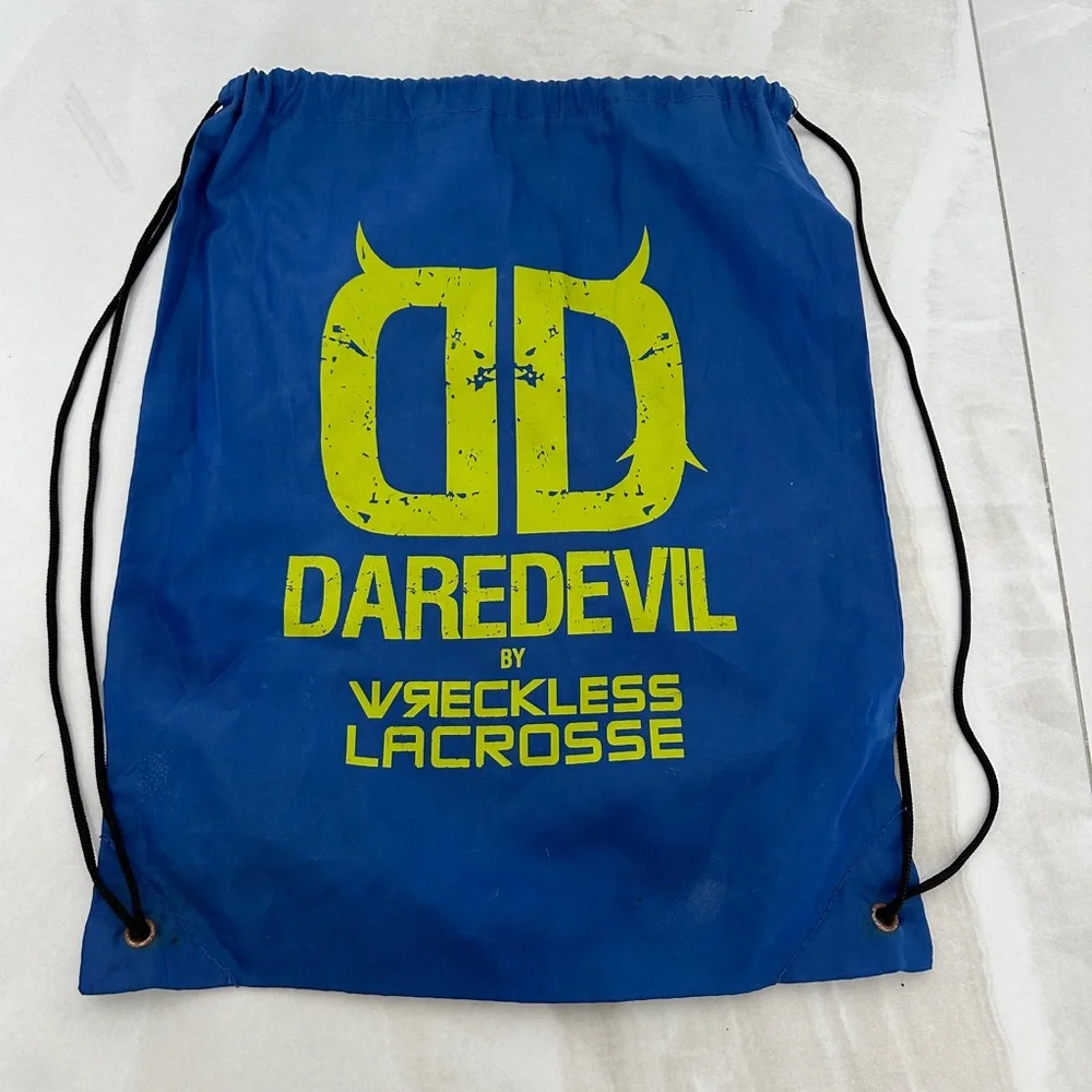 Daredevil by Wreckless Lacrosse Drawstring Bag